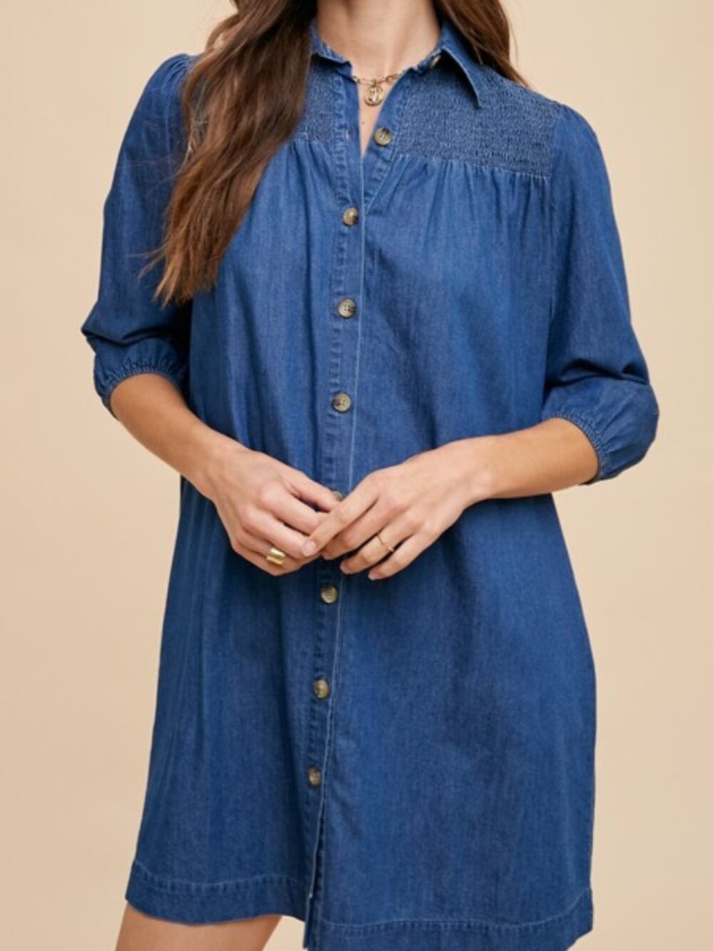 Blue Denim short dress Large & Xlarge